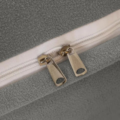 Triangle Reading Cushion With A Button-grey