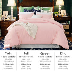 This High-quality White And Pink Oversized Solid Color Duvet Cover Set Includes One Duvet Cover And Two Pillowcases. Its Universally Appealing Design Creates A Warm And Cozy Atmosphere For Any Campus
