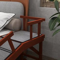 PawHut Wooden Dog Ramp With Removable Guardrails, Non-Slip Surface,, Brown