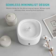 Ultra Quiet Anti-Dry Burn Pet Water Fountain, 3L Circulating Water Dispenser, USB Rechargeable Motion Sensor Pet Water Bowl For Cats And Dogs