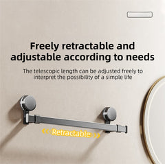 1 Suction Cup Telescopic Towel Rod