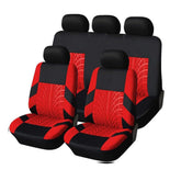 Car Seat Covers For Hilux AN120 AN130 8.Gen 2015-2025, Full Coverage Seat Protector Cover Full Set Seat Protectors Interior Accessories,5seats-Red
