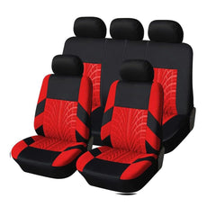 Car Seat Covers For Hilux AN120 AN130 8.Gen 2015-2025, Full Coverage Seat Protector Cover Full Set Seat Protectors Interior Accessories,5seats-Red