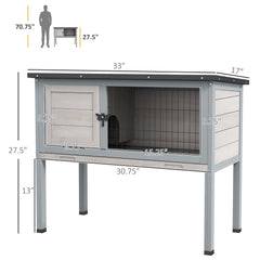 Elevated Rabbit Hutch