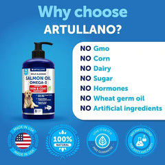 Salmon Oil For Dogs 3 For Dogs 8 FL OZ Wild Alaskan Salmon Fish Oil