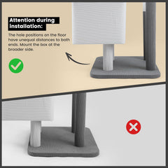 Gardner Pets Large Cat Tree For Medium To Large Cats, Heavy-Duty Cat Tower With Scratch Post And Washable Top Perch. Self-pickup Orders Supported Via FedEx, Amazon Ship, And UPS.