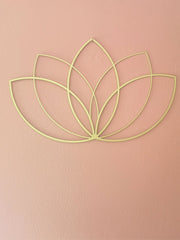 Gold Lotus Flower Metal Wall Art - Modern Zen Decor For Living Room