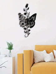 Vintage Sunflower Metal Wall Art - Handcrafted Iron Wall Sculpture
