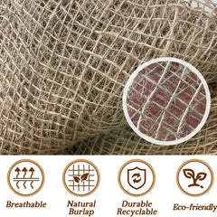 3.3ft*33ft Jute Mesh Slope Protection Netting Is Environmentally Friendly And Durable, Helping To Stabilize Slope Protection Projects And Enhance Their Effectiveness.