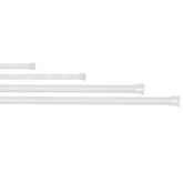 1Pc Tension Curtain Rod Spring Load Adjustable Curtain Pole Heavy-Duty Steel 4 Sizes For Bathroom Wardrobe Kitchen Balcony