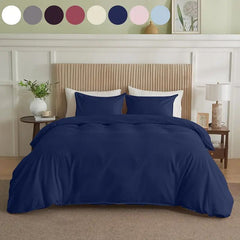 Serta Simply Clean Solid Duvet Cover Queen