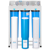 3-Stage Whole House Water Filter System 4.5'x20' GAC Reduce Chlorine Odor