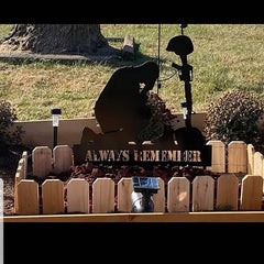 Freedom Is Not Free Silhouette Memorial - Outdoor Tribute For Fallen Heroes