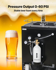 CO2 Tank 2.5 Lbs New Aluminum Alloy Cylinder With CGA320 Valve DOT Approved