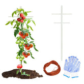 7FT 2PC Hollow T-shaped Climbing Trellis, High-strength Support, Stylish Design, Easily Create A Green Living Wall