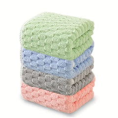 Waffle Ultra-soft Bath Towel 4/1pc, Super Absorbent And Quick-drying Adult Ultra-fine Fiber Towel, Quick-drying Textured Towel, Soft Spa And Fitness Travel Towel, Durable, Suitable For Daily Use