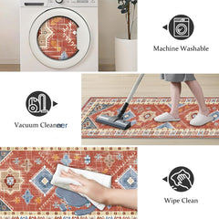 Boho Kitchen Rugs Sets 4 Piece With Runner Floral Kitchen Floor Mat Carpet Farmhouse Kitchen Rugs And Mats Non Skid Washable Runner Rug For Kitchen Floor Sink