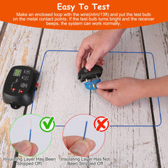 1Set Dog Fence System Pet Containment System With One Hundred Adjustable Levels IPX7 Waterproof Rechargeable Receiver Underground Fence For Small Medium Large Dog