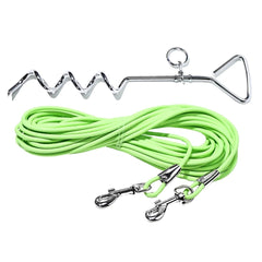 Ground Stake Fixed Dog Leash Allows Your Beloved Dog To Play More Freely