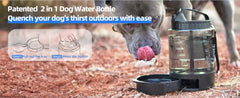 Lassot Portable Pull-out Water Bowl For Dogs, Large Capacity, Perfect For Camping, Hiking, Beach Trips, Road Trips, And Park Walks.
