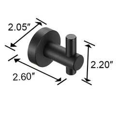 Round Base Wall Hook With Screws Matte Black Hook, 4-piece Set, Suitable For Entry-level Shoe Cabinets, Wardrobes, Bathrooms, Bedrooms, Furniture Hardware, Cannot Be Shipped On Weekends