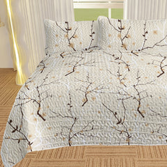 3pcs Minimalist Tree Branch Patterned Blankets Suitable For All Seasons, Including Flower And Autumn Leaf Bedding Sets With 2 Pillowcases, Suitable For Children And Adults