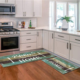 Boho Kitchen Rug Sets 2 Pieces, Washable Kitchen Mats For Floor, Non Slip Soft Kitchen Area Rug Floor Mat For Kitchen, Laundry Room And Hallway Teal, 20''X32'' 20''X48''