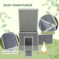 Duck Coop With Openable Roof