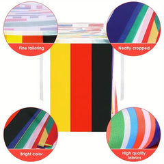 26.25 Ft 24 Countries String Flag International Flags Bunting Banner 24 Team Nation Flags Banner Decoration Sport Theme Party Garland For Club Bar Sports Events Grand Opening Party Supplies