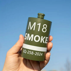 8.5oz Stainless Steel Grenade-Shaped Flask Leak Proof, BPA Free, Portable For Outdoor Use, Perfect For Spirits And Liquor Storage, Creative Smoke Bomb Design For Parties And Events