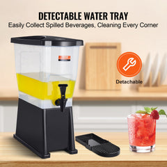 Beverage Dispenser, 3 Gallon Drink Dispenser For Parties, Plastic Juice Dispenser With Stand Spigot Lid, Iced Tea Lemonade Juice Water Dispenser, For Restaurants, Hotels, Parties