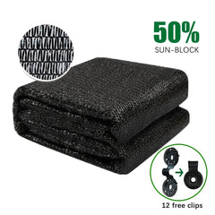 6ft*20ft Black Shade Net Fabric Provides Efficient Shading, Premium Materials, And An Enhanced Plant Growth Environment.