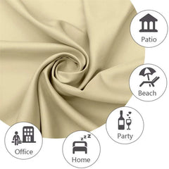Outdoor Patio Curtain Grommets 50x10inch Ivory