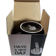 Middle Finger Coffee Cup With 3D Funny Middle Finger Inside Up Yours Mug Gag Gifts For Family For Best April Fool's Day, Valentine's Day