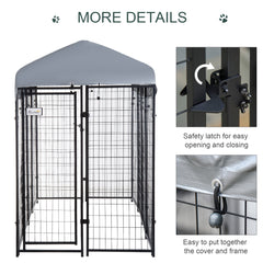 Outdoor Dog Kennel with Roof