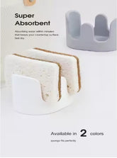 Diatom Mud Sponge Rack Kitchen & Bathroom Sink Caddy For Sponges Scrubbers