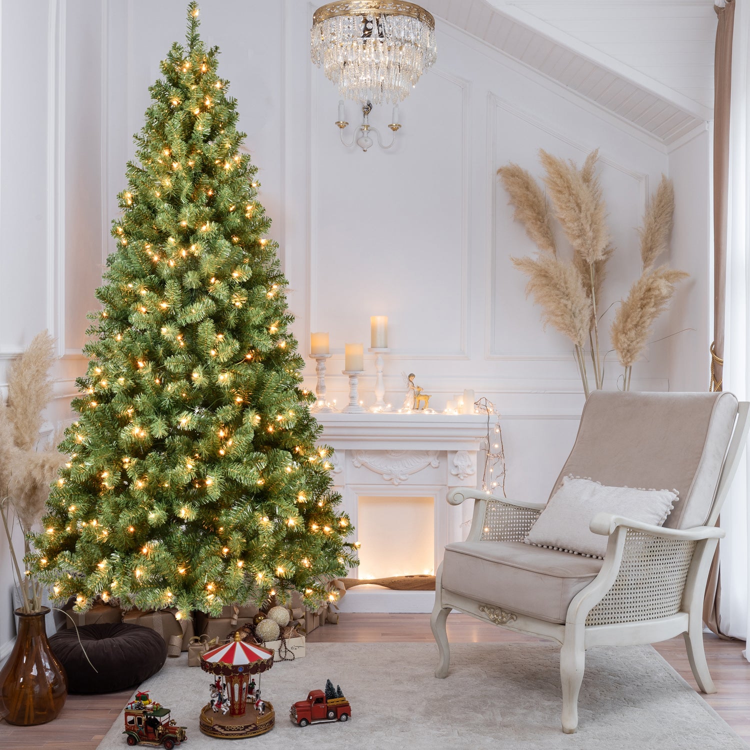 PE, PVC, Green Christmas Tree, Christmas Decorations