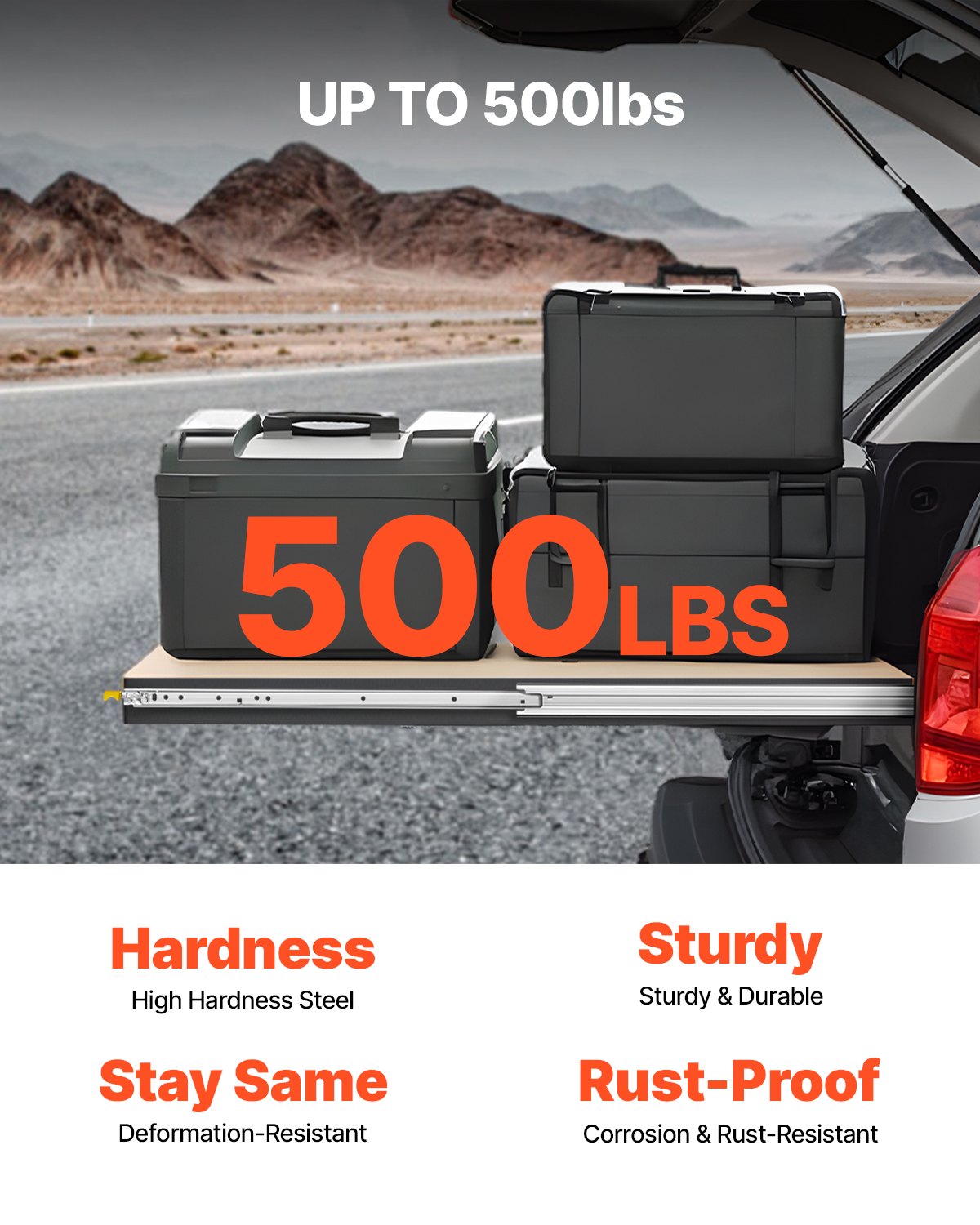 1 Pair 18-60 In Drawer Slides Ball Bearing Full Extension