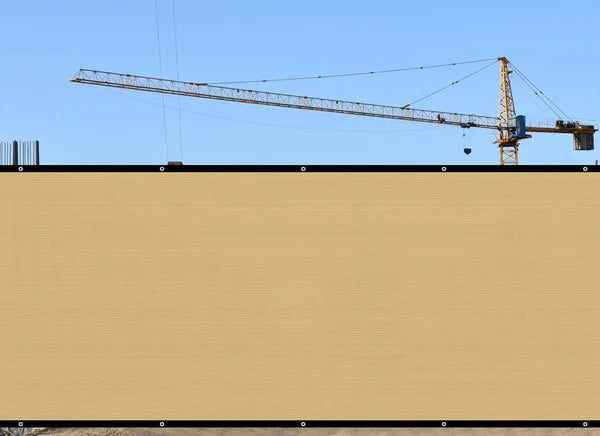 3ft*12ft Beige Sunshade Fence, An Outdoor Sun-proof And Heat-insulating Fence, A Must-have For Patios And Terraces