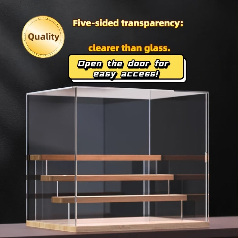 The Ins-style Blind Box Storage Box Uses Food-grade Material, With Adjustable Partitions And Transparent Display Design