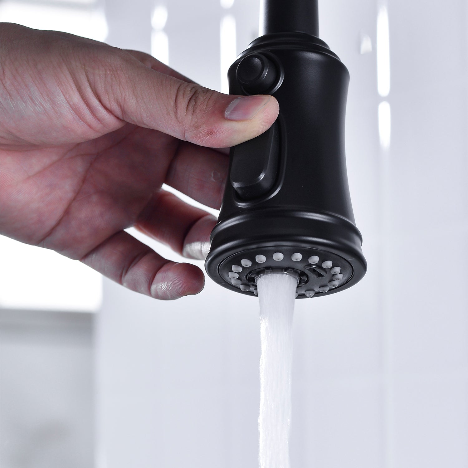 Pull Down Dual Handle Kitchen Faucet