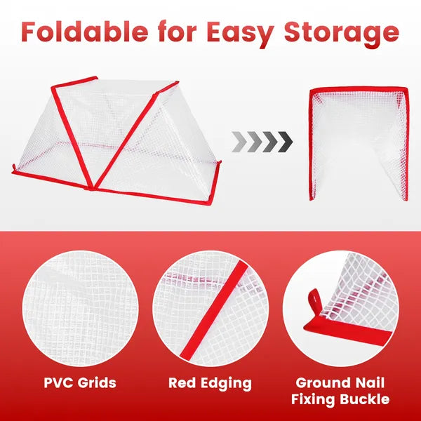 4Pack 31.50×12.99×13.39in Garden Row Accelerator Plants Covers Plant Net Cage Guard Greenhouse Covers Protect Seedling Fruit Vegetable Rows From Frost Animals