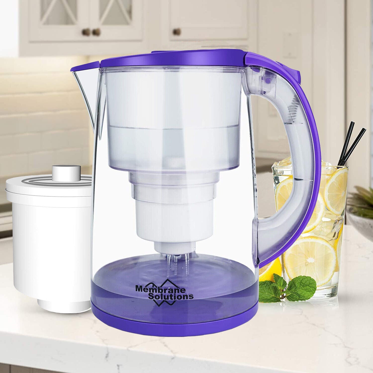 Simpure 3.5L Water Filter Pitcher Jug Hard Water Better Drinking Filtration DP05