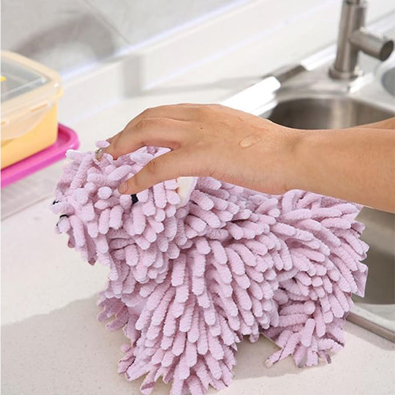 Cute Puppy Shaped Towel,Absorbent Kitchen Towel With Hanging Loop, Towels For Home