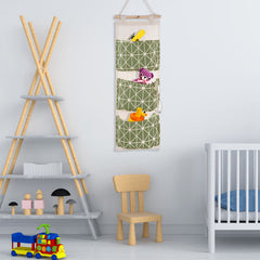1Pc Wall Mounted Storage Bag Door Closet Hanging Storage Bag Organizer Waterproof 3 Pockets Pouch
