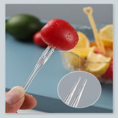 200pcs Disposable Plastic Mini Tasting Forks For Fruits, Desserts, Cheese Cubes, Snacks