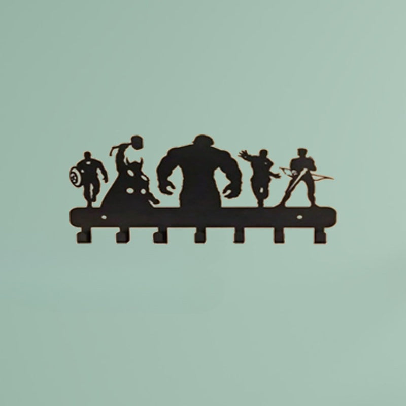 Mermaid-Themed Wall Hook Set, Decorative Metal Wall Hooks For Kitchen