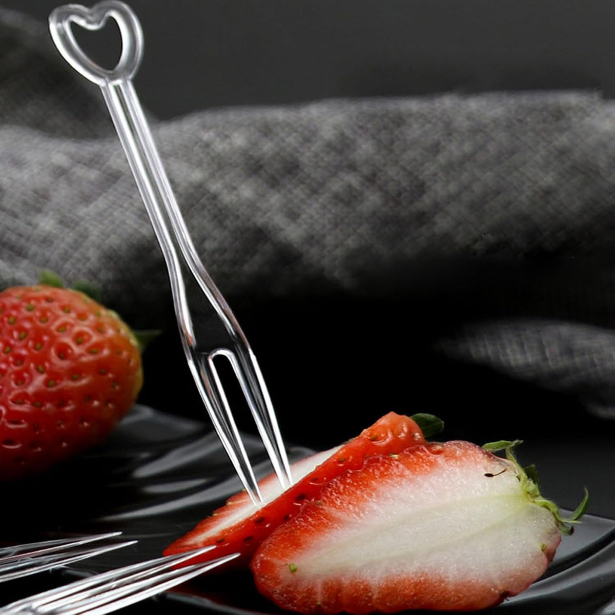 200pcs Disposable Plastic Mini Tasting Forks For Fruits, Desserts, Cheese Cubes, Snacks