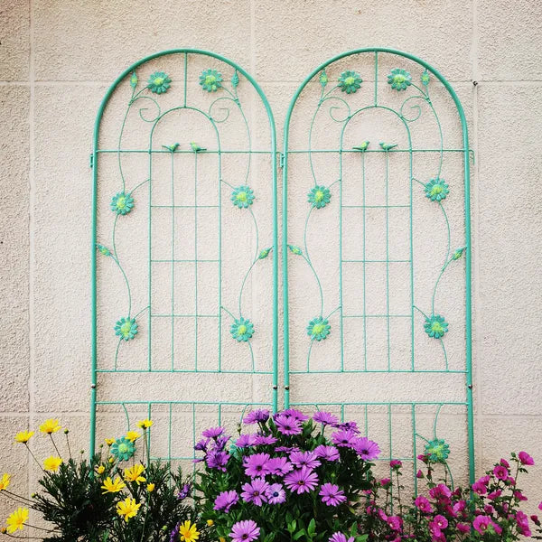 4 Pack Metal Garden Trellis 71" X 19.7" Rustproof Trellis For Climbing Plants Outdoor Flower Support