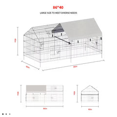 Pointed Wire Chicken Coop For Poultry Breeding